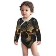thumbnail image 2 of Xecao Metal Evil Skull Print Baby unisex-baby Cotton Long-sleeve Bodysuits-3 Months, 2 of 6
