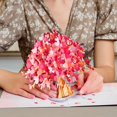 thumbnail image 3 of Tarjeta Pop-Up 3D Árbol de Corazones Paper Love 25 x 18 cm, 3 of 8