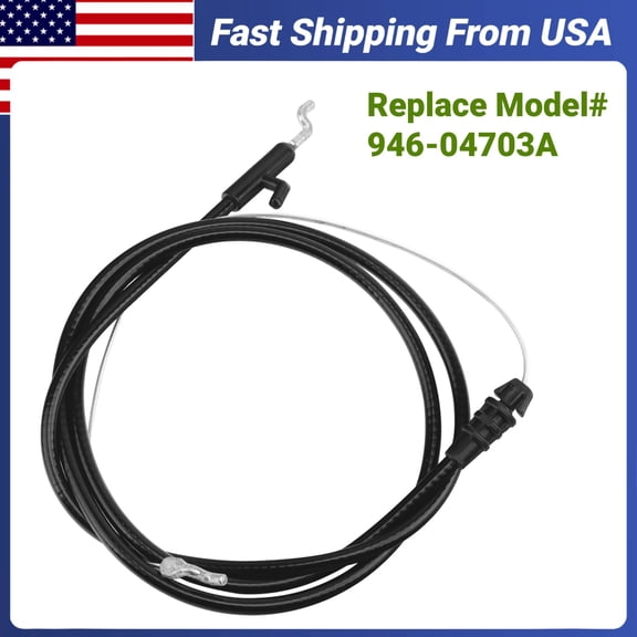 Zhazpor Control Cable Lawn Mower Blade Brake and Clutch Cable Compatible with 48" Cub Cadet MTD Yard Machines Yard Man Craftsman Troy-Bilt Husky Replace#: 946-04703A 746-04703 746-04703A 946-04703