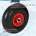 thumbnail image 3 of Pelle à Neige Robuste de 29 Pouces avec Roues – Pousse-Neige Réglable Grand, Poignée Ergonomique à 5 Positions, Résistant à la Rouille, pour Allée, Trottoir et Jardin – Rouge, 3 of 8