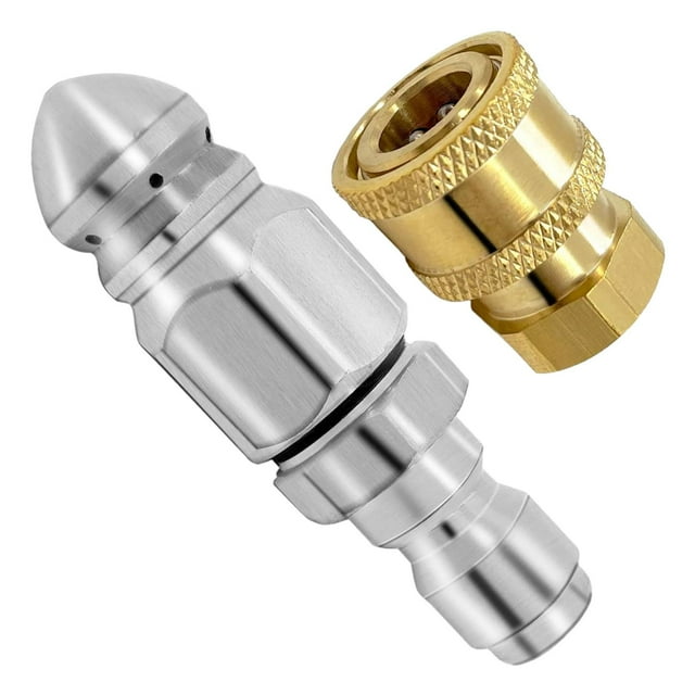 Accesorios boquilla de chorro de alcantarillado perfecl para lavadora a presión con botón giratorio