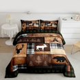 thumbnail image 2 of Castle Fairy Deer Bear Animal Queen Comforter Set,Woodland Wildlife Bedding Comforter Set, 2 of 8