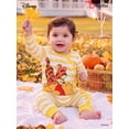 thumbnail image 6 of Disney Winnie the Pooh Baby Romper Girl Boy Long Sleeve Stripe Jumpsuit Unisex Coverall Size Infant, 6 of 11