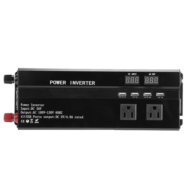 Inversor solar Nikou de corriente negro 12 V/24 V a 110 V