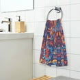 thumbnail image 3 of Yayeee 100% Cotton Hand Towels for Bathroom 16" x 28" Soft Absorbent Kitchen Towel, Red Geometric Eagle, 3 of 7