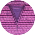 thumbnail image 1 of Ahgly Tapis Rond Lavable en Machine Intérieur Transitionnel Moyen Violet Rouge Rose, 3 Pieds Rond, 1 of 7