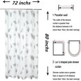 thumbnail image 3 of Forro de cortina de ducha de 72x80 pulgadas, cortinas de ducha de plástico para baño, decoración impermeable, juego de cortinas de ducha de granja, 3 of 5