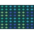 thumbnail image 1 of Ahgly Company Machine Washable Indoor Rectangle Transitional Dark Cyan Green Area Rugs, 8' x 12', 1 of 7