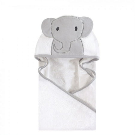 UPC: 0660168571905 | Hudson Baby Infant Cotton Animal Hooded Towel  Modern Elephant  One Size
