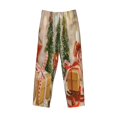 thumbnail image 4 of Balery Holiday Christmas Stars print Men's Pajama Pants,Ultra Lightweight Pjs,Lounge Pant-XX-Large, 4 of 9