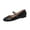 Black, variant on Womens Classic Mary Jane Flats 2026 Trend Comfortable Low Heel PU Faux Leather Shoes Non-Slip Adjustable Strap Dress Flats for Work Office Casual,Size 6