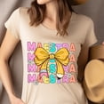 thumbnail image 4 of Maestra Teacher Shirt with Pencil Bow and Daisies, Spanish Educator Tee, CarolinaBlue, Size S, 4 of 6