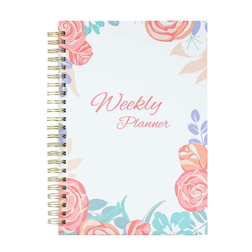 KYAIGUO Hardcover Planner 2023-2024 Weekly Planner Monthly Planner with Elastic Band A5 Coil Notebook with 12 Months of Monthly and Weekly Pages for Easy Year-Round Planning