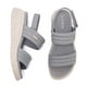 thumbnail image 4 of Sandalias Mujeres Wedge Open Toe Anti Slip para viajes al aire libre (37) Gray, 4 of 9