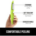 thumbnail image 3 of Swivel Vegetable Peeler, Sharp Stainless Steel Blades, Soft Comfortable Handle, Dishwasher Safe, 3 of 5
