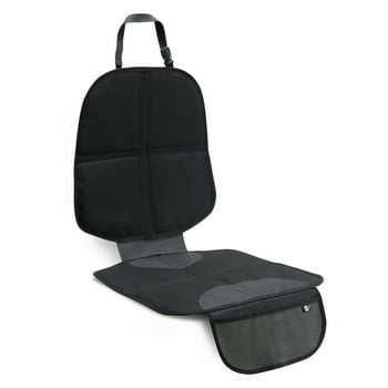 SafeFit Complete Car Seat Protector,Includes Xtra-Grip Pads, Black