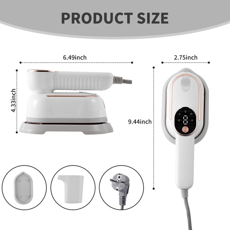 Portable Mini Steam Electric Iron&Steamer for Clothes, 1200W Portable Handheld Garment Steamer,130ml Water Tank