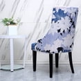 thumbnail image 3 of Super Stretch Armless Wingback Chair Slipcover,Sloping Armchair Cover Reusable Anti-Dust Removable Washable Printed Accent Chair Cover for Dining Room Kitchen Hotel-6 Pcs-I, 3 of 7
