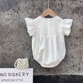 thumbnail image 5 of LYMAYTER Newborn Infant Bunny Smocked Romper Onesie Bubble Outfit Summer Clothes‌ for Baby Girls 3-24M, 5 of 8