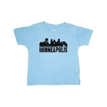 

Inktastic Minneapolis Skyline Grunge Gift Baby Boy or Baby Girl T-Shirt
