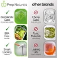 thumbnail image 6 of PrepNaturals 5 Pack 30 Oz Glass Meal Prep Containers - Dishwasher Microwave Freezer Oven Safe - Glass Storage Containers with Lids (Multi-Compartment), 6 of 7