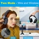 thumbnail image 2 of Auriculares inalámbricos para ver Smart TV con base de carga de transmisor RF de 2,4 G (AUX RCA óptico digital), auriculares de TV inalámbricos para personas mayores, alcance inalámbrico de 100 pies s, 2 of 5