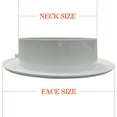 thumbnail image 4 of 12 Inch [Neck Size] Round Ceiling Diffuser for Malls Airports Offices Duct Ventilation Circular HVAC Register Deflector Aluminium White Roofing Soffit Exhaust Gable Grille Round Air Vent Cover, 4 of 4