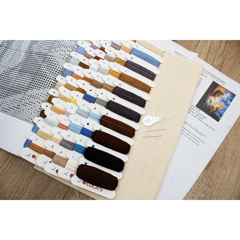 Luca-S Saint Mary & the Child Counted Cross-Stitch Kit