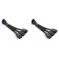 thumbnail image 1 of 2X 16Pin GPU Cable to 3X 8 Pin Pcie Extension 16AWG PCIE 5.0 90 Degree Right Angle 16 Pin 12+4Pin Supply Adapter(Type B),2 x Graphics adapter cable, 1 of 6