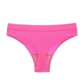 thumbnail image 1 of Women's Triangle Breathable Elastic Exercise Seamless Solid Color Thong Underwear Womens Underwear Pack, 1 of 4