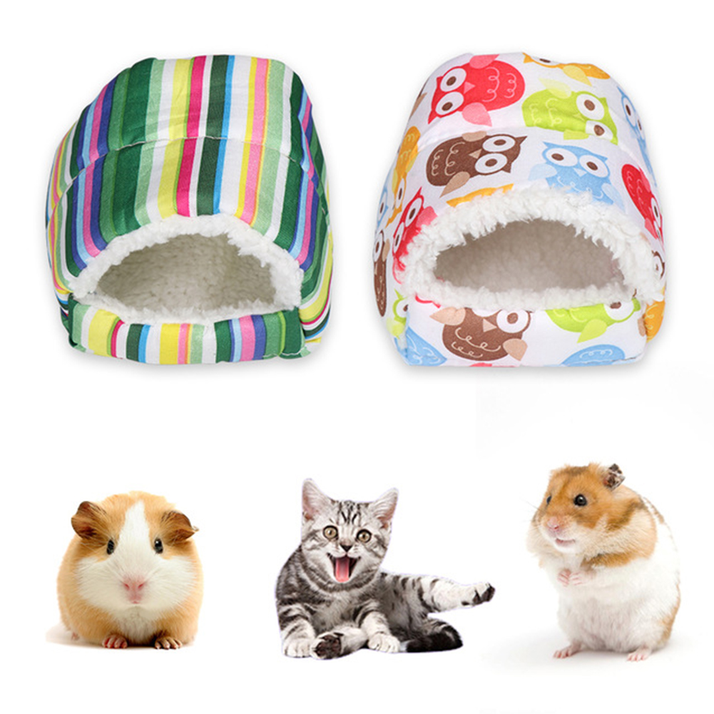 BESUFY Small Animal Bed,Warm Winter Small Pet Cage Hammock for Mouse Hamster Hedgehog Guinea Pig Rabbit Playing Sleeping Christmas Squirrel Tunnel Toy Tube Nest Bed Deep Grey