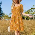 thumbnail image 3 of Orange Bird - Robe Sans Manches Tweetings de Saison Vêtements pour Femmes Robes de Cérémonie Robe d'Été Robe Quotidienne d'Été, 3 of 5