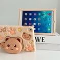 thumbnail image 2 of Étui de Tablette Mignon pour Ipad 9th 8th 7th 10.2 Pouces Support Rétractable Housse en Silicone pour Ipad Air 5 4 10.9 Pro 11 10th 9.7 Mini 6 5 Beige Ipad Mini 5 4, 2 of 6