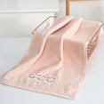 thumbnail image 3 of Unique Bargains Hand Towels Embroidered Bow Pattern Towels for Kitchen, Bath Brown 2-Piece, 3 of 5