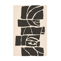 Trademark Fine Art jay stanley  Abstract Face 7 Canvas Wall Art