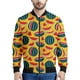 thumbnail image 3 of Chaqueta de bombardero con cremallera de primavera y otoño con estampado de frutas tropicales, moda Harajuku, chaqueta de vuelo de manga larga con estampado 3D de sandía, 3 of 4