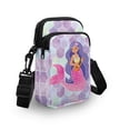 thumbnail image 3 of HELLHERO Mermaid Design Messenger Bag for Men, Women with Adjustable Strap Small Crossbody Purse Polyester Leakproof, 3 of 7