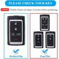 thumbnail image 2 of Key Fob Cover Compatible with Jeep Grand Cherokee Wagoneer Grand Cherokee L 2021-2023 Keychain Case Holder Protector,White, 2 of 7