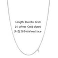 thumbnail image 2 of TINGN Sideways Initial Necklace for Women Dainty Cubic Zirconia Sideways Alphabet 26 A-Z Letter Necklace Gifts for Women, 2 of 5