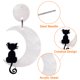 thumbnail image 3 of Pendientes de gato de Halloween, pendientes colgantes de madera con forma de gato negro, pendientes colgantes de esqueleto de gato para mujer, 3 of 5