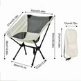 thumbnail image 3 of Chaise pliante portable d'Extérieur Tabouret de camping pliant Chaises compactes sige portable avec sac de transport pour Randonnée en plein air, Réveil, 3 of 5