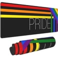 thumbnail image 2 of LGBT Gay Pride Rainbow Gaming Mouse Pad Pride Large Mouse Pad (31.5x11.8 Inch) Non-Slip Rubber Base Large Desk Mat Desk Protector for Home Office Gaming Work, 2 of 6