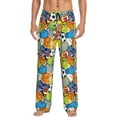 thumbnail image 2 of Kdxio Various Balls Print Men's Sleep Pajama Pant Lounge Pants with Pockets, 2 of 8