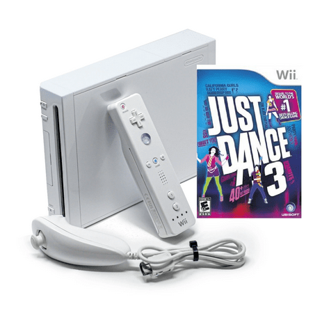 Nintendo Wii Console Just Dance 3 Bundle
