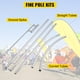 thumbnail image 1 of Mástil de bandera publicitaria VEVOR 3 paquetes de banderas de plumas 16 pies con estaca de montaje, 1 of 8