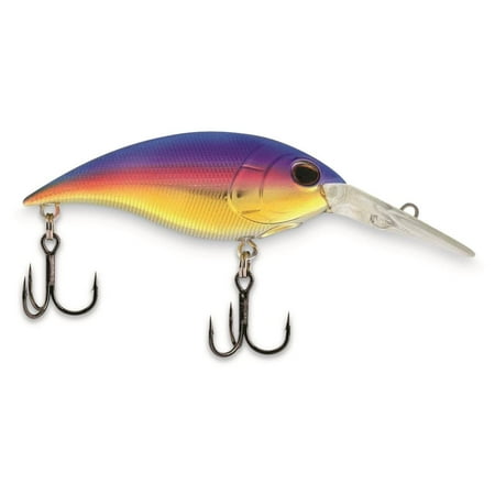 Berkley Money Badger Fishing Lure Sunset 84 1/4 oz 2.1in 5cm Hybrid Baitfish-Crayfish Design Patented FlashDisc Technology Equipped with Sharp Fusion19 Hooks