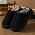 thumbnail image 3 of BERANMEY Cozy Platform Fuzzy Slippers for Women and Men Short Ankle Slippers with Anti-Slip Sole Lined with Warm Furry Perfect for Indoor & Outdoor Use, 3 of 7