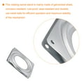 thumbnail image 5 of Uxcell 3.7inch Metal Lazy Susan Turntable Rotating Swivel square Shape Silver Tone 2pack, 5 of 6
