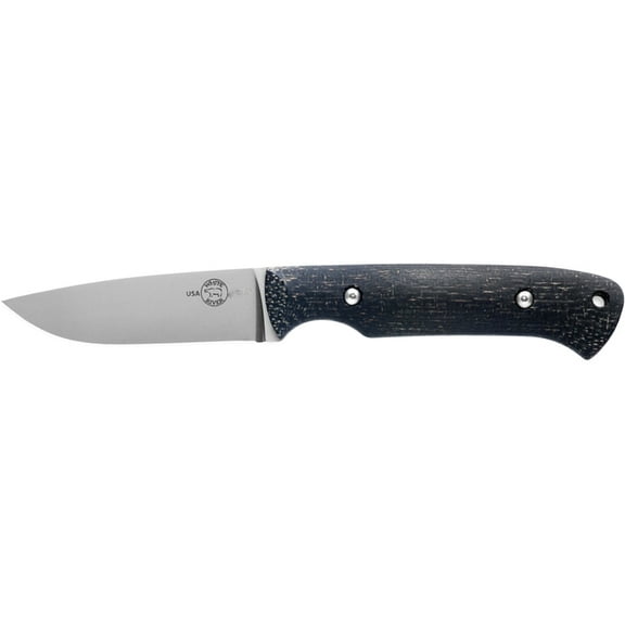 White River Knives Hunter Fixed Blade Knife 3.5" Drop Point CPM MagnaCut Stonewashed Blade Micarta Handle Black