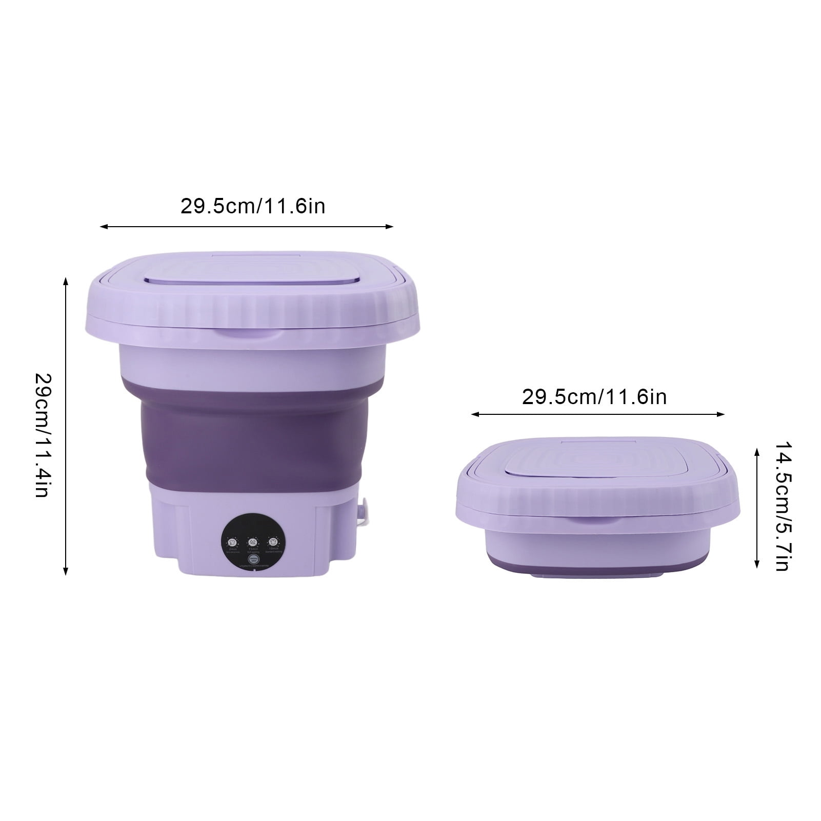 Portable Washing Machine, Mini Foldable Washer, Small Washing Machine for Apartment, Camping, RV, Travel, Underwear, Socks, Baby Clothes,11L